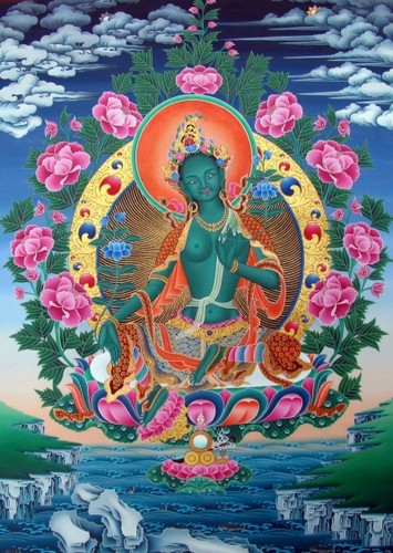 green tara image